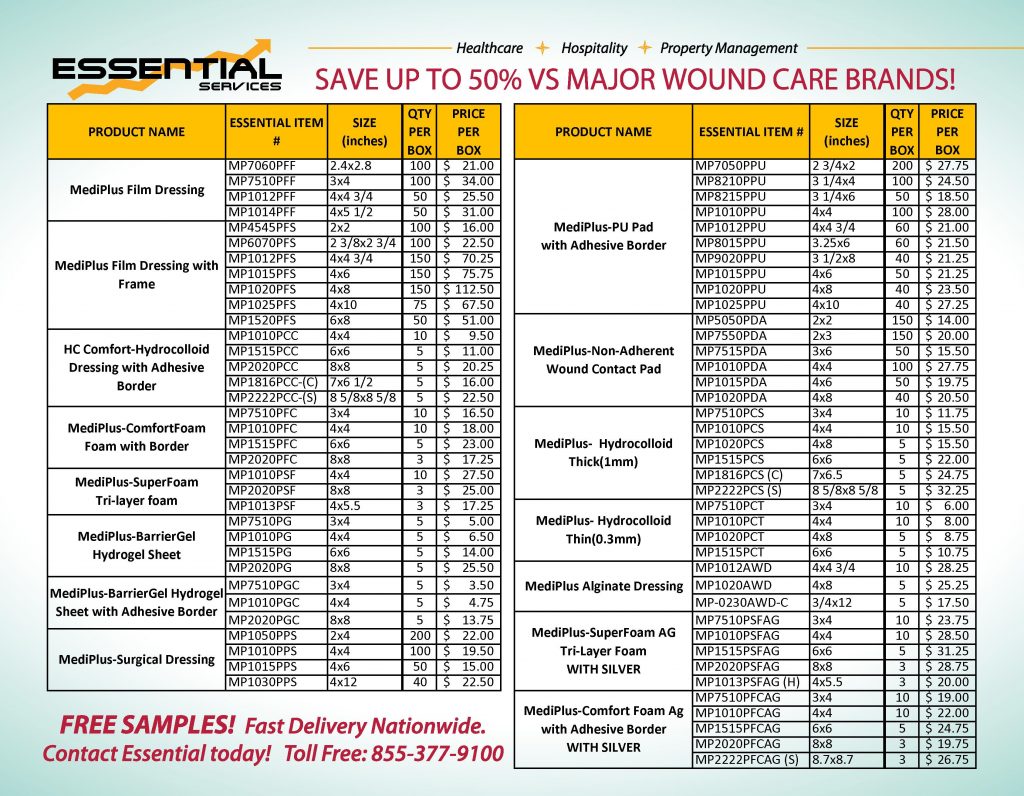 MediPlus WOUND CARE 50 Savings vs other brands! Essential