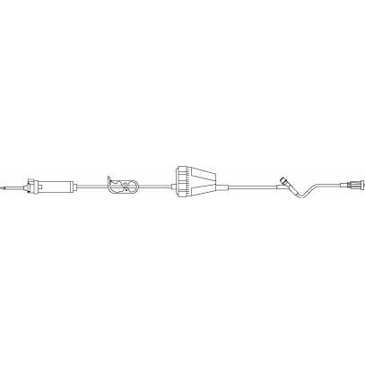 IV Administration Set With Rate Flow Regulator, 20mL Drops, 1″ Port, CASE OF 50