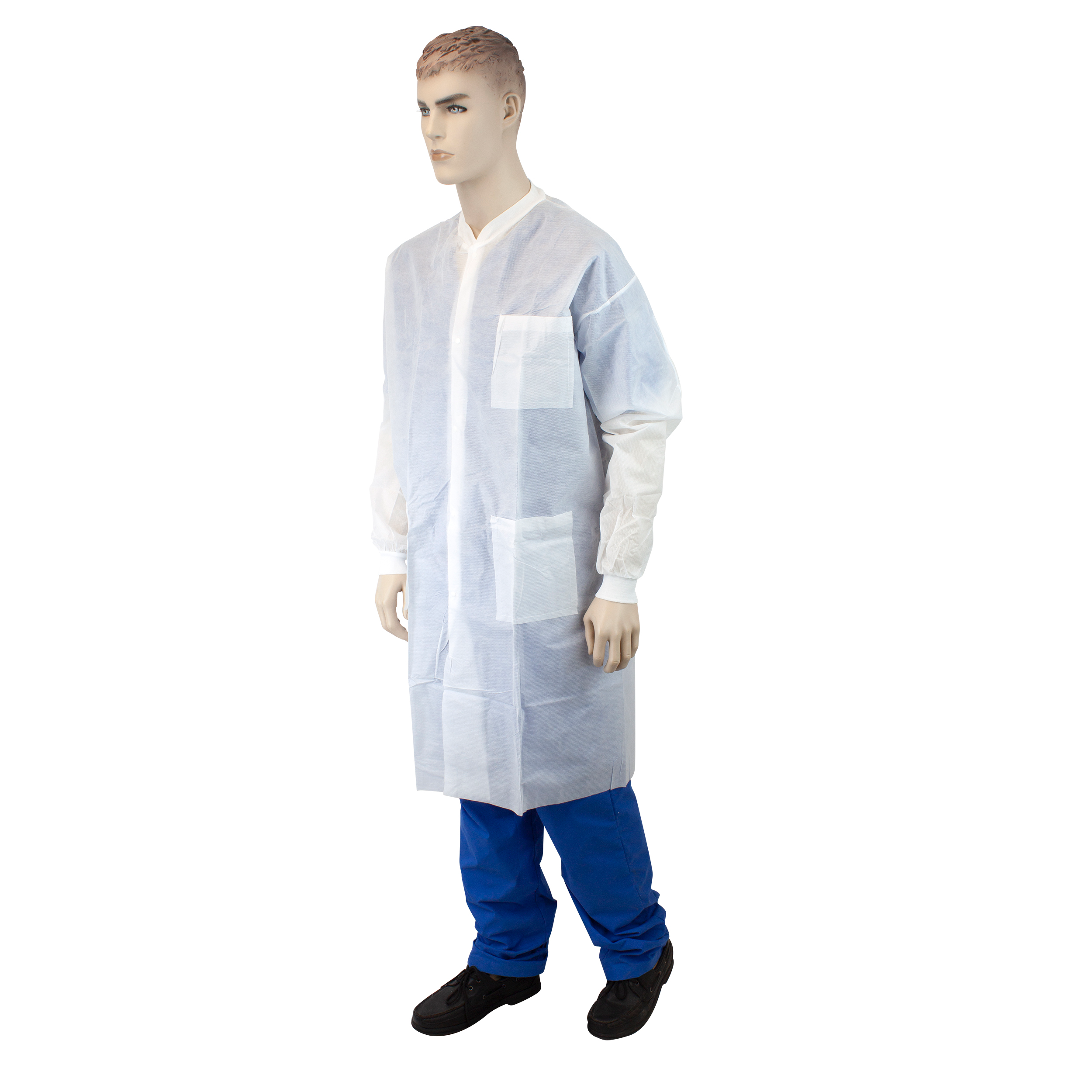 Lab Coat W/ Pockets: WHITE 2XL