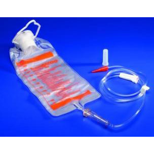 Kangaroo 1000mL Gravity Feeding Bag Set, CASE OF 30