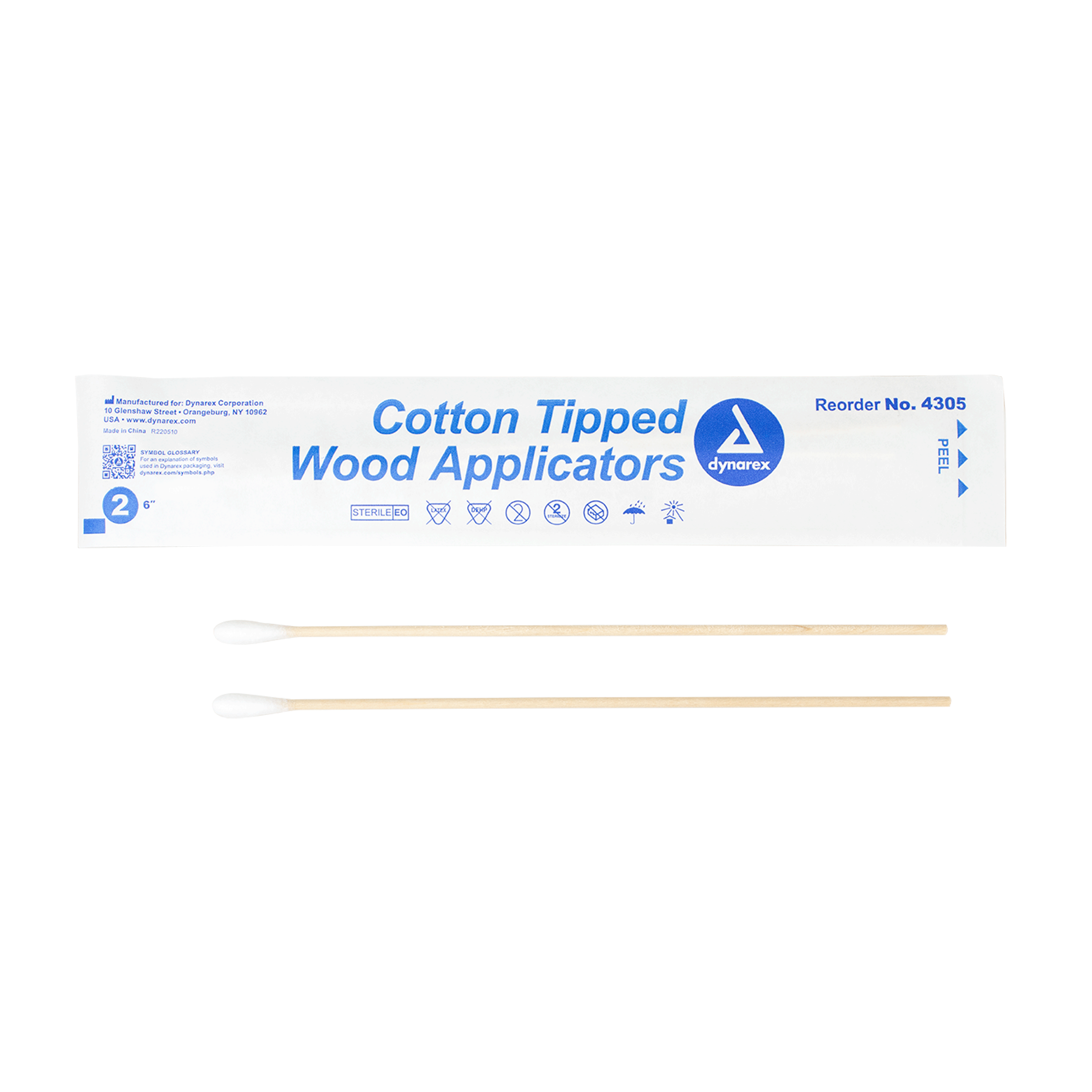 Cotton Tipped Wood Applicators Sterile 6in