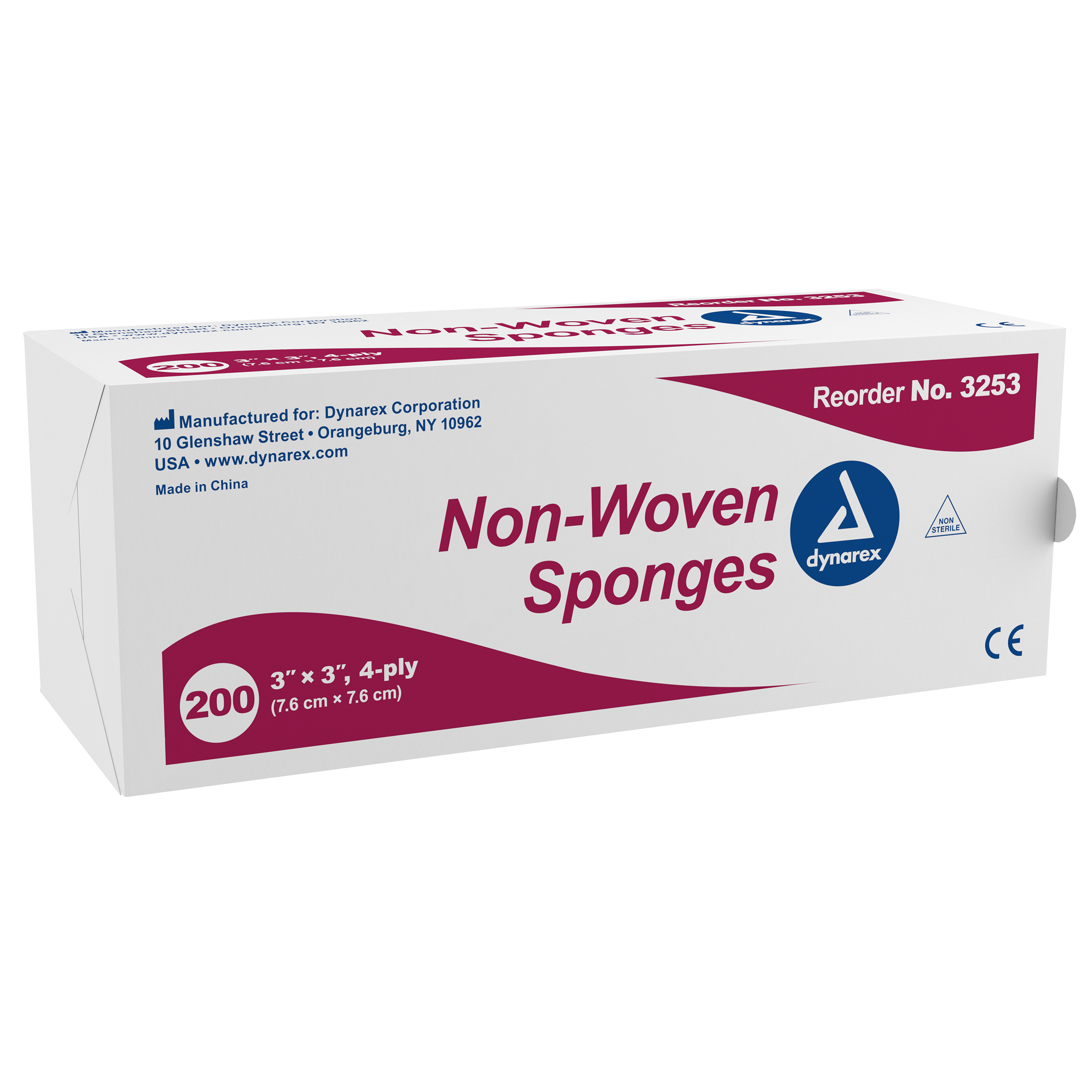 Non-Woven Sponge 3 X 3in 4 Ply