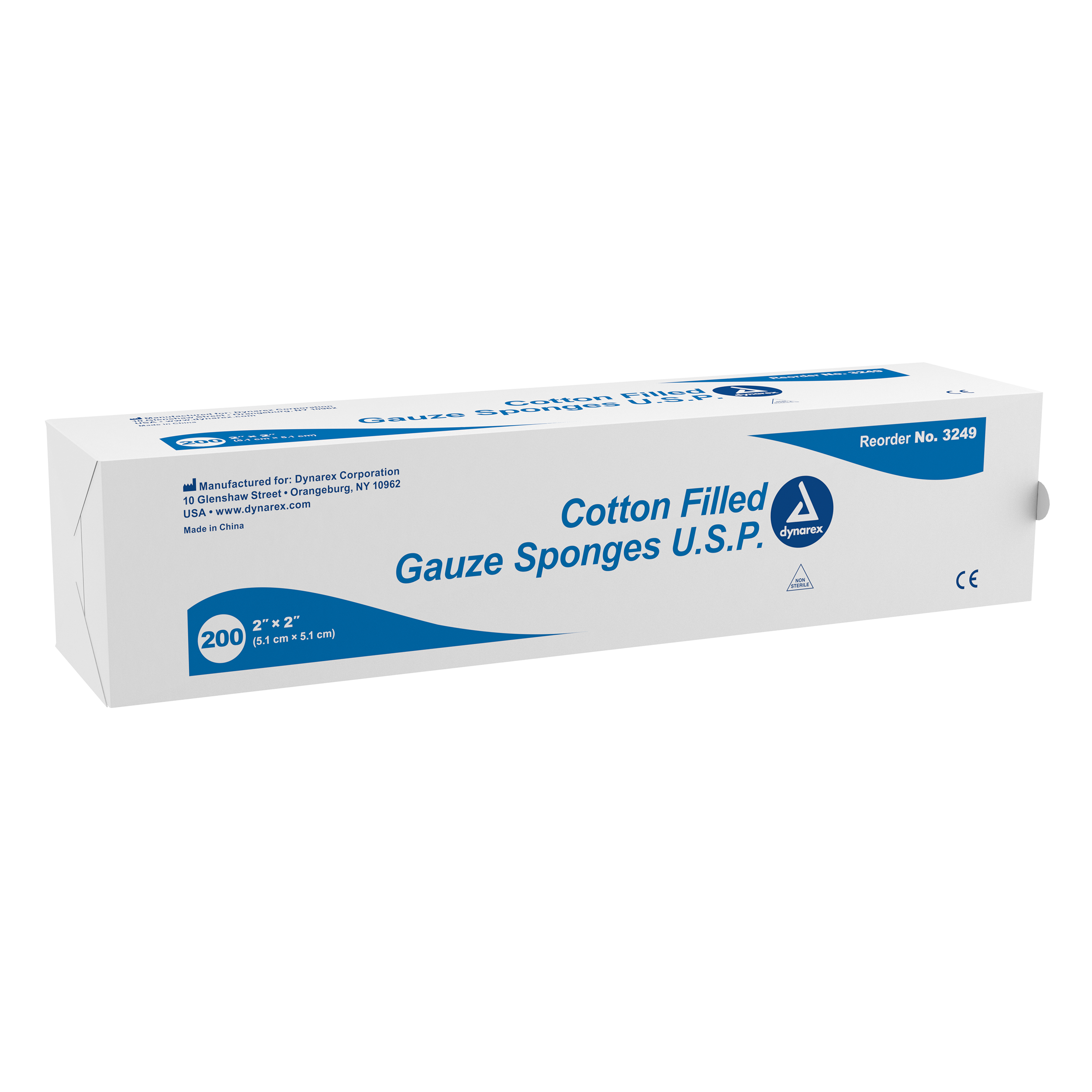 Cotton Filled Gauze Sponge – 2 X 2in (Exodontia Sponge)