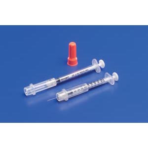 Monoject .5CC Safety Syringe, 29 Gauge X 1/2″, BOX OF 100