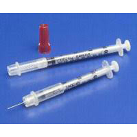 Monoject Tuberculin Syringe With Attached Needle, 1mL 28 Gauge, BOX OF 100