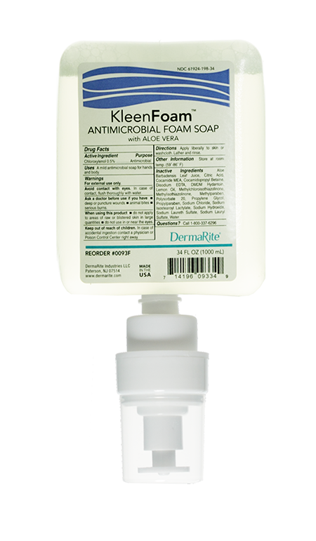 Kleen-Foam Foam Antimicrobial Soap, 1000mL Dispenser Refills, 6 PER CASE