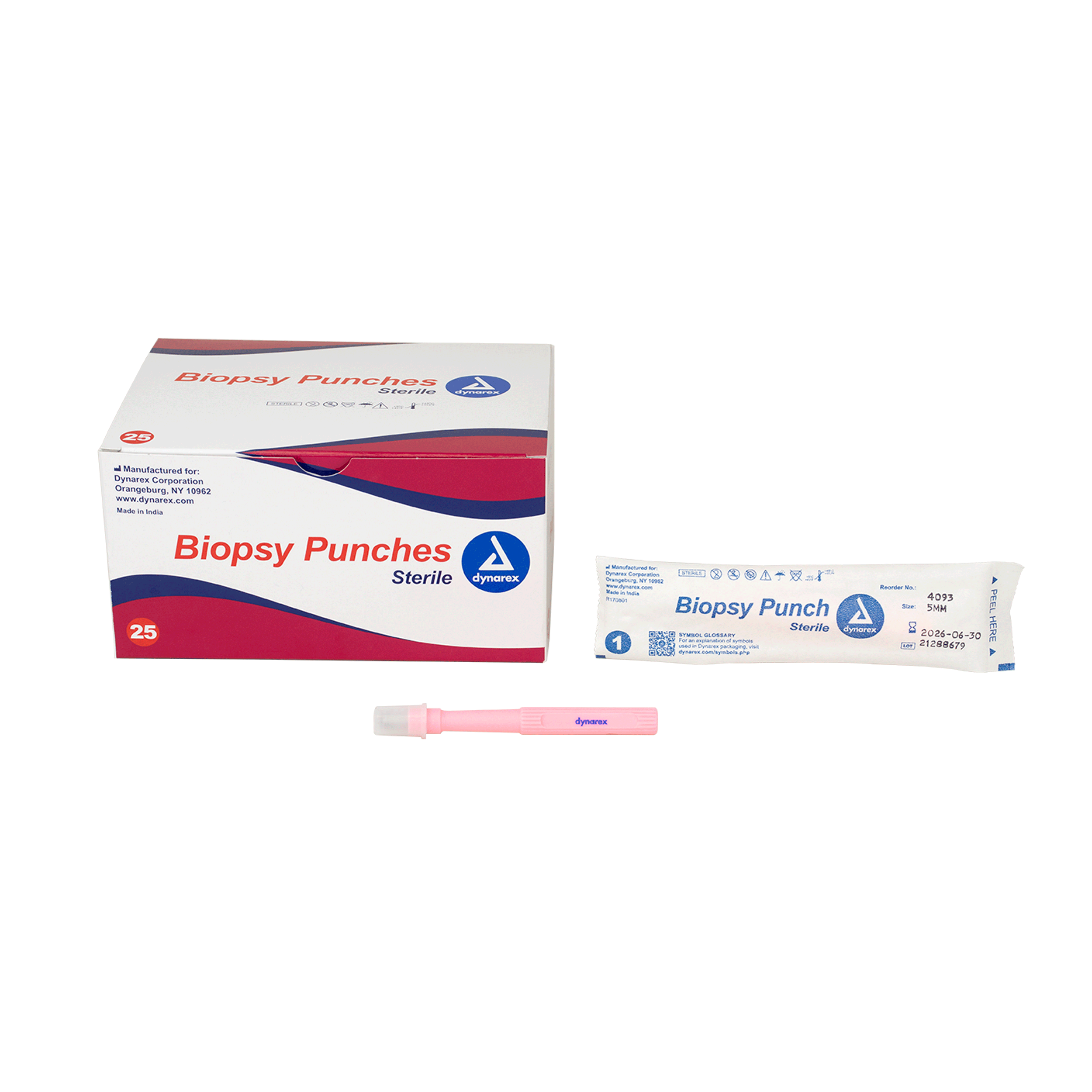 Biopsy Punches 5.0mm, Pink