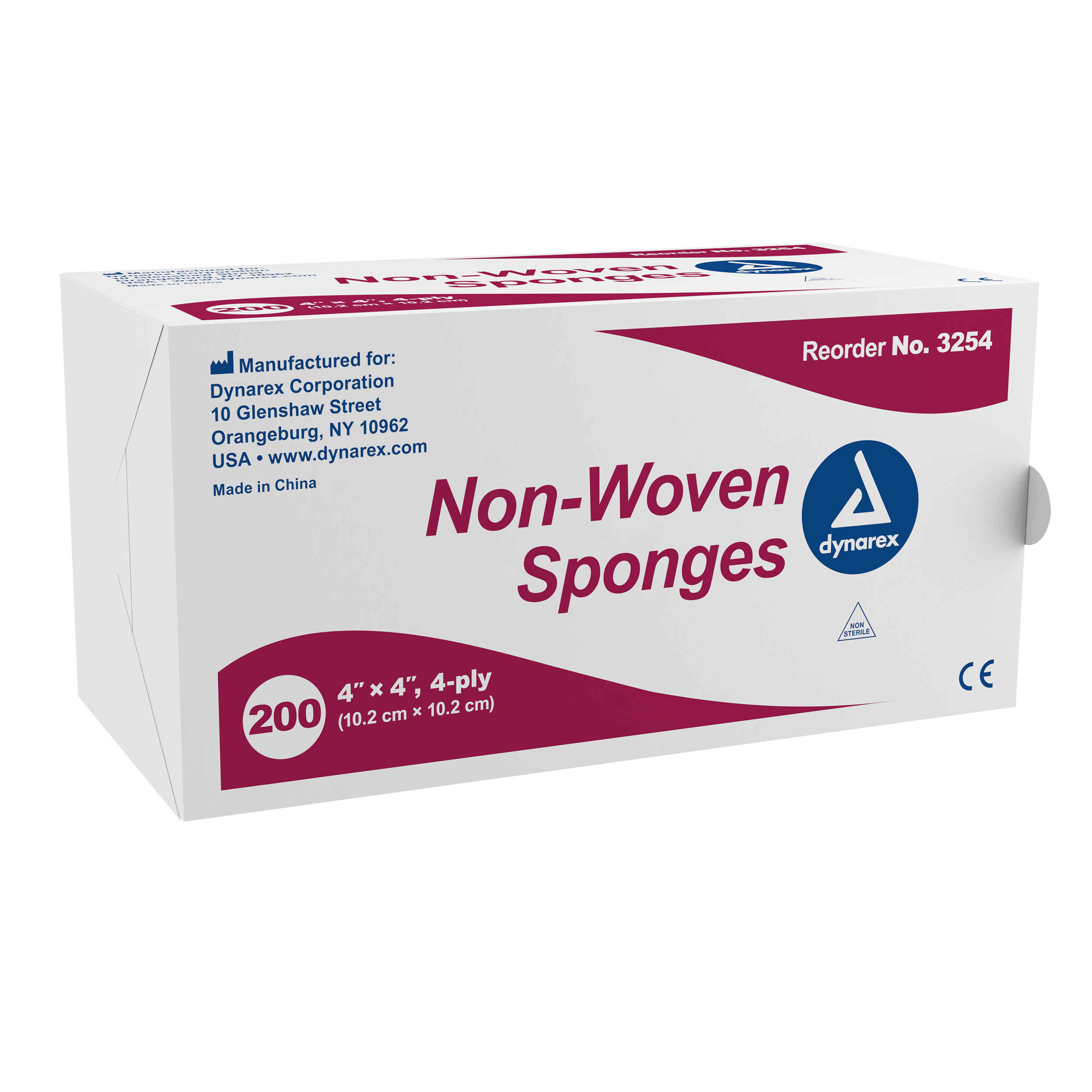 Non-Woven Sponge 4 X 4in 4 Ply