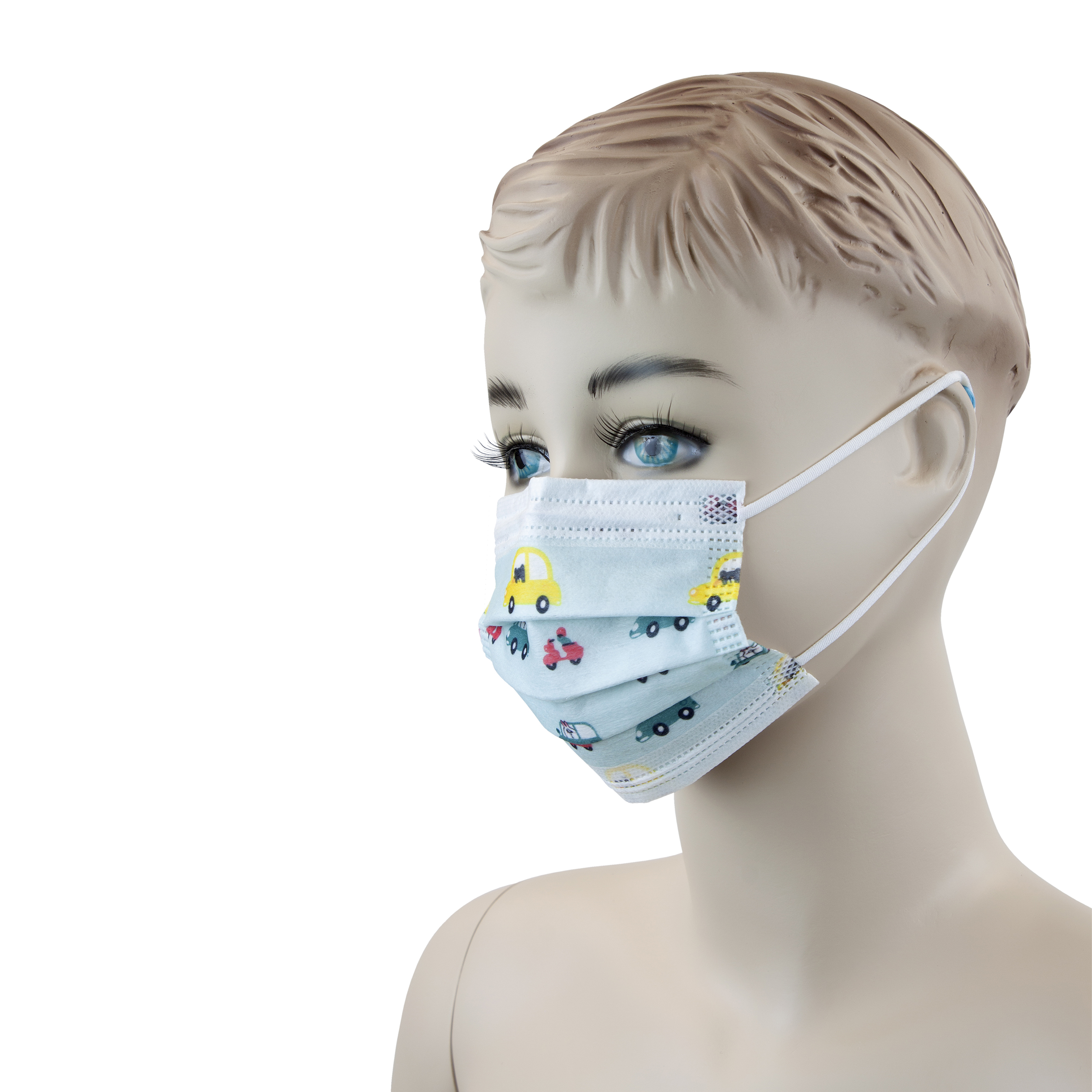 Child Face Masks With Ear Loop – Cars