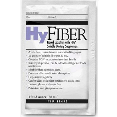 HyFiber Liquid Packets, 1 Oz, CASE OF 100
