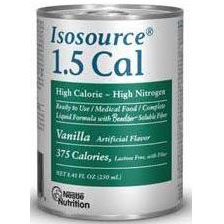 Isosource 1.5,250mL Can,Vanilla Flavor,CASE OF 24