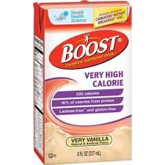 Boost Very High Calorie,Vanilla, Lactose Free,8oz,CASE OF 27
