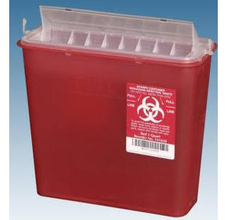 Multi-Purpose 5 Quart Sharps Container, CASE OF 20