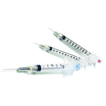 Syringe 1CC 25G X5/8″ Safety,BOX OF 100