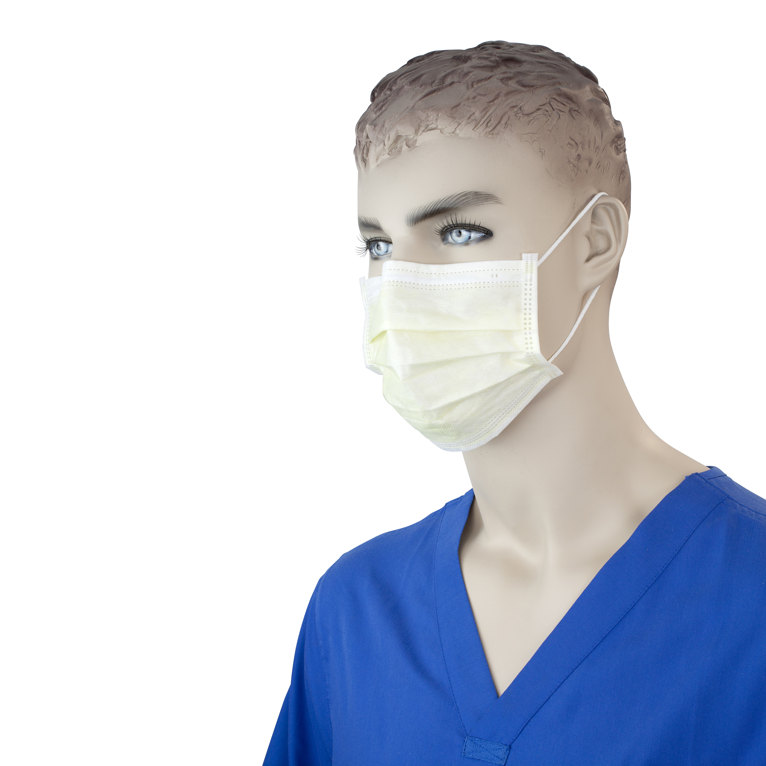 Isolation Mask With Ear Loop – Yellow