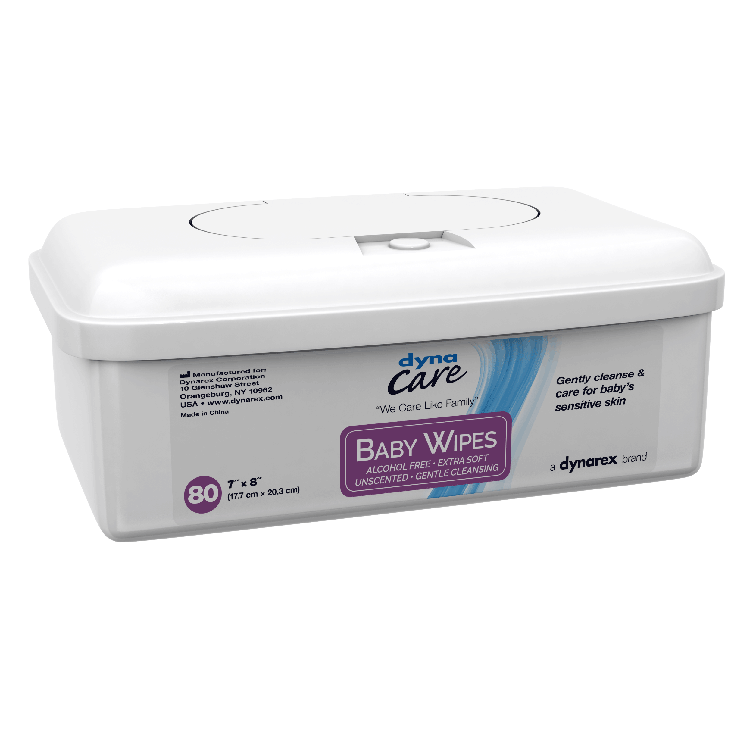 Baby Wipes (Unscented) 7 X 8in – 80 Wipes/tub