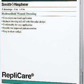 Replicare Hydrocolloid Dressing ,4″x4″,Square,BOX OF 5