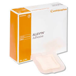 Allevyn Foam Dressing Adhesive Pad,3″x3″,Square,BOX OF 10
