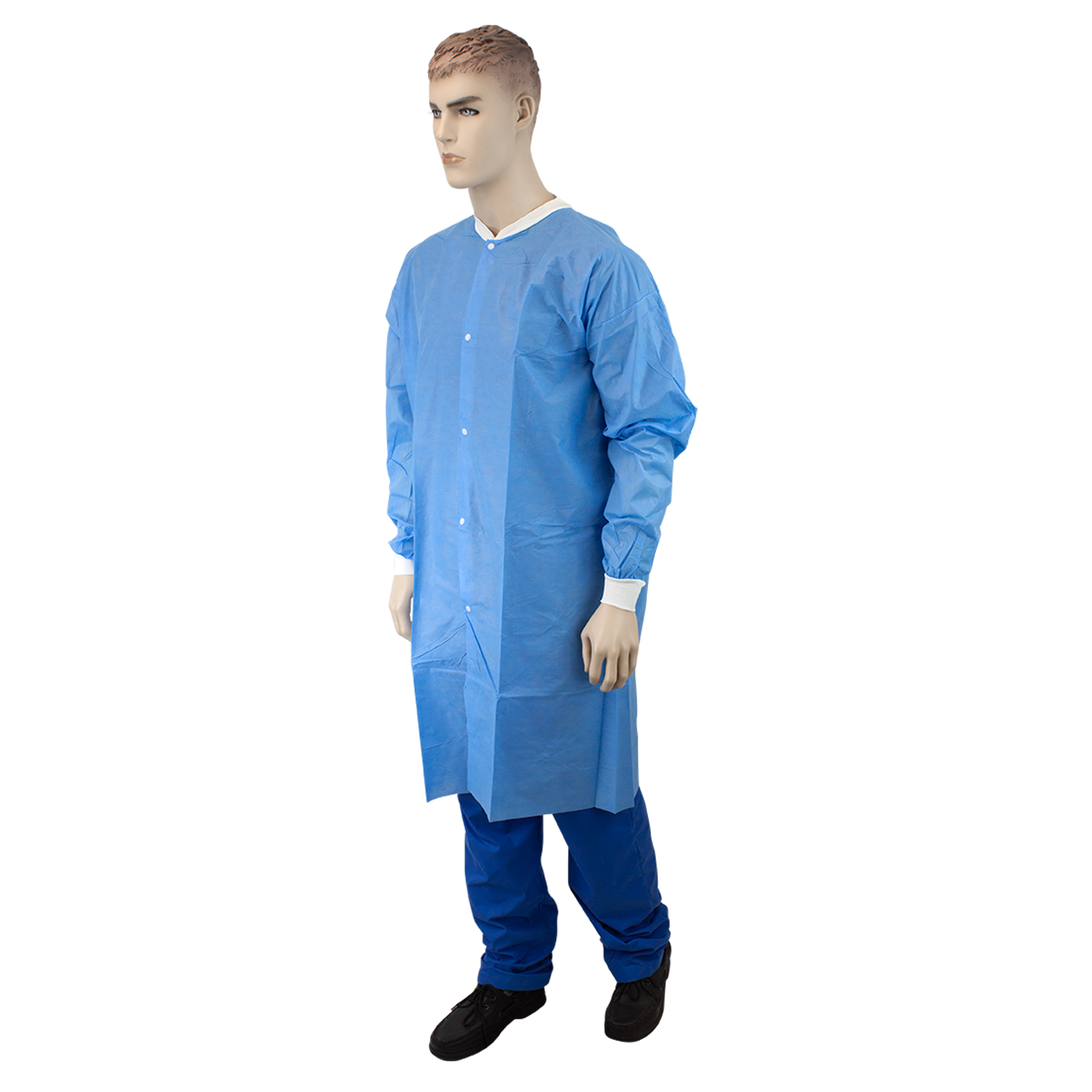 Lab Coat W/out Pockets BLUE 2XL