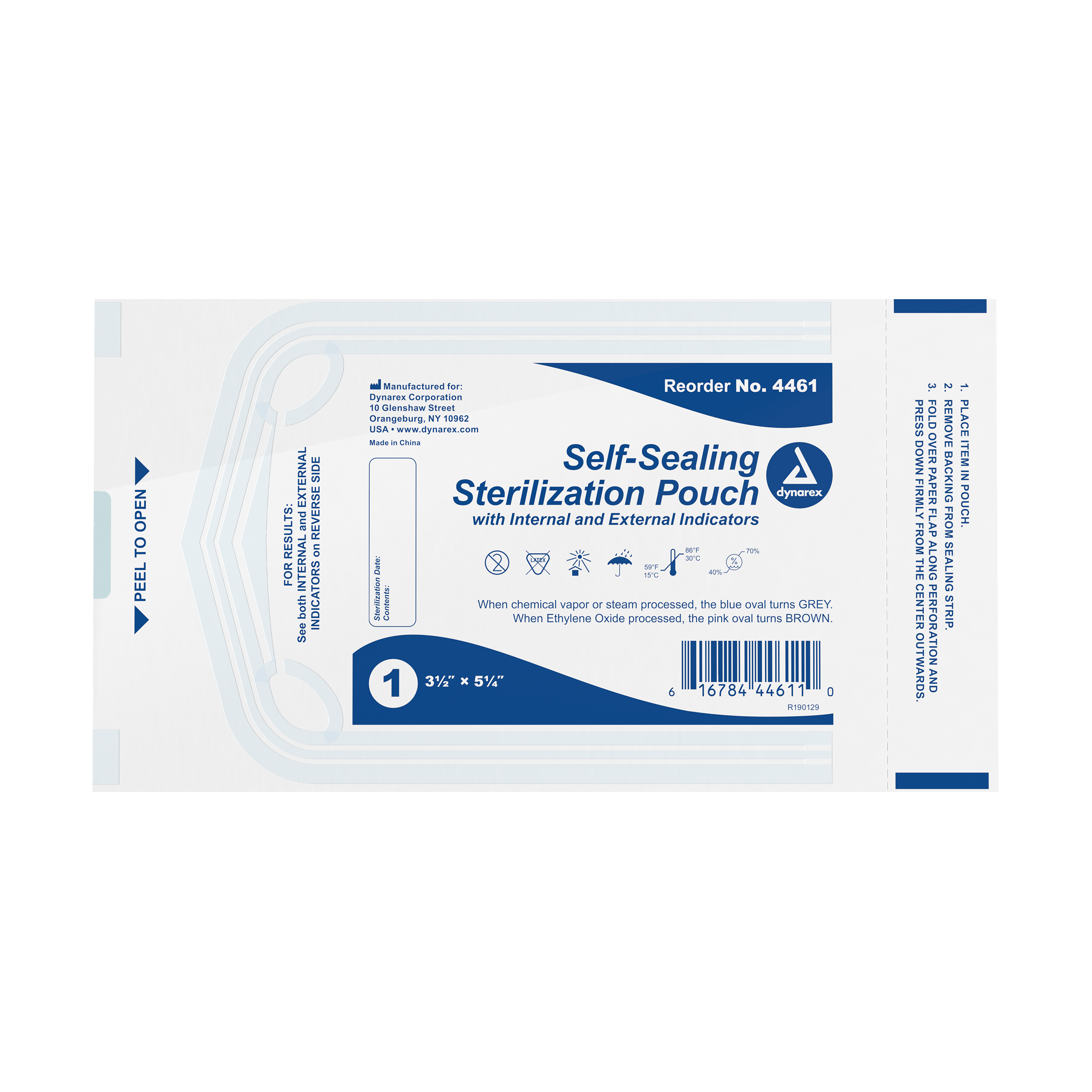 Sterilization Pouches 3.5 X 5.25in