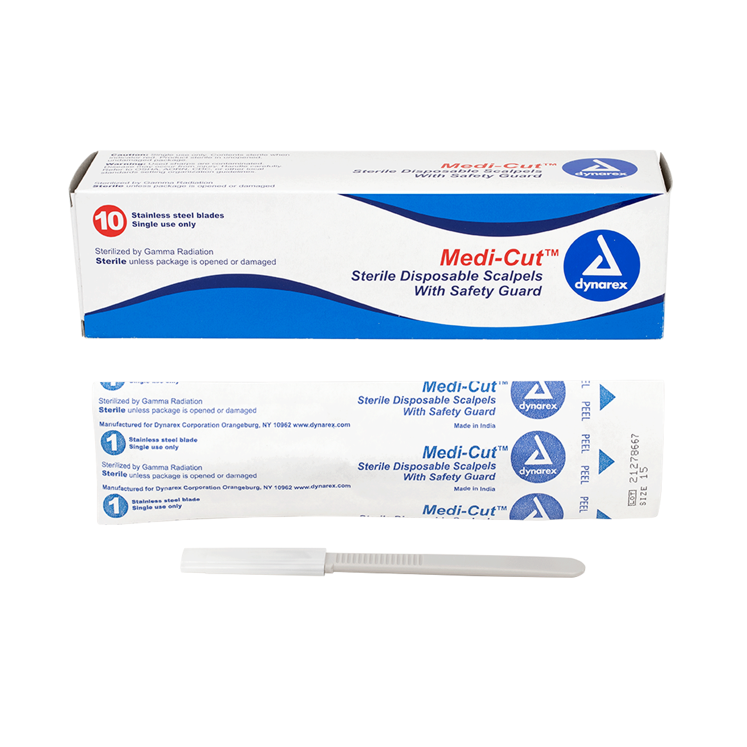 Medi-Cut Scalpels Disposable Sterile #15