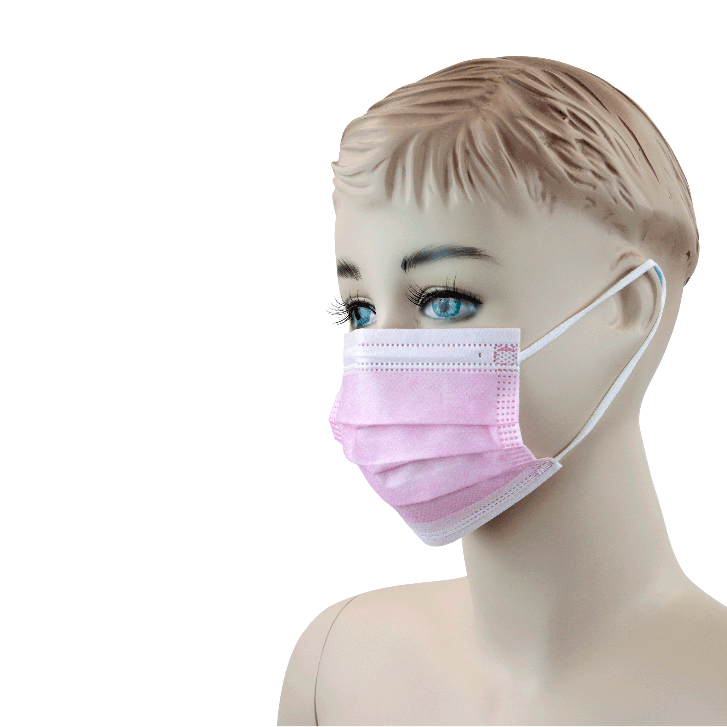 Child Face Masks With Ear Loop – Pink